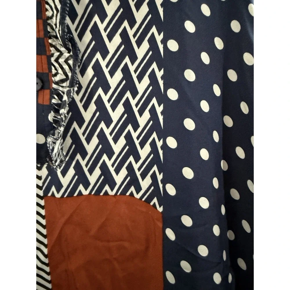 Tory Burch Bianca Silk Shirt Midi Dress Size 2 - Flaws